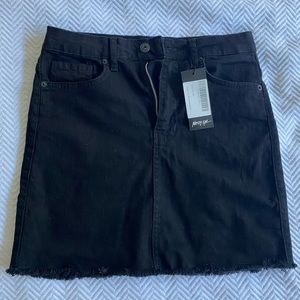 Nasty Gal Black Denim Skirt size 2